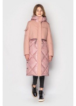 Cvetkov пудровое зимнее пальто для девочки Рикки